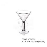 ราคา Baan Jarn แก้วค็อกเทลพลาสติกใส มาตินี่ บาร์ แก้วไวน์ ไอศกรีม ตกไม่แตก cocktail glass martini glass HY-1061_200 ml. (12427010)