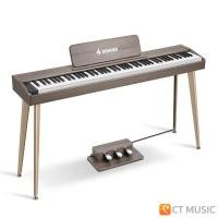 ราคา Donner DDP-60 Upright Digital Piano เปียโนไฟฟ้า พร้อมเก้าอี้ DDP60 DDP 60 Electric Piano Grey (Piano Only) (12424629)