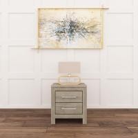 ราคา Tomato Home ตู้ข้างเตียง Oslo 2drw bedside table กว้าง45ซม | Nightstand โต๊ะข้างเตียง ดีไซน์ดูดีสวยหรูเกินราคา กะทัดรัด OS2drw-02-มือจับเงิน (12435603)