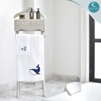 ราคา LOFTYSOFT ผ้าเช็ดตัว ผ้าขนหนูเช็ดตัว ผ้าเช็ดตัวโรงแรม Organic Cotton100% นำเข้าจาก USA ผ้าเช็ดผม(35x75cm) Sea Life - White (12395849)