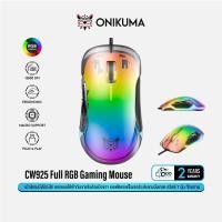 ราคา onikuma cw925 rgb gaming mouse เม้าส์เกมมิ่งโปร่งใส แสงไฟ rgb ออฟติคอลเซ็นเซอร์ 12800 รองรับ macro #qoomarrrt (12381821)