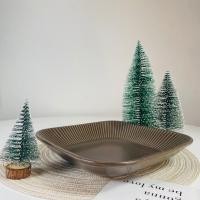 ราคา Dish.is.ceramics จานสีน้ำตาล ขาว จานเซรามิค สไตล์ญี่ปุ่น มีให้เลือก 2 สี จานน้ำตาล 8.5นิ้ว (12383019)