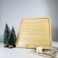ราคา Dish.is.ceramics ถาดไม้สีอ่อน ถาดไม้ คาเฟ่ เพิ่มความหรู จานลายไม้ คลาสสิค ถ้าไม้สี่เหลี่ยม12' (12383036)