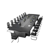 ราคา High-tech-bed Furniture โต๊ะประชุม โต๊ะประชุม 10 ที่นั่ง โต๊ะประชุมขาเหล็ก รุ่น CFT-02 400 cm + เก้าอี้ 14 (12405812)