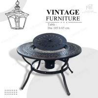 ราคา Chair1980 TABLE,โต๊ะกลมบาบีคิว ปิ้งย่าง โต๊ะกินข้าว งานอลูมิเนียม Normal (12335487)