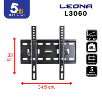 ราคา ขาแขวนทีวี leona l3060 ใช้กับทีวีขนาด 19นิ้ว ถึง 43นิ้ว (12349774)