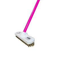 ราคา nclproduct.official แปรงขัดพื้นขนทองเหลือง ด้ามเหล็กหุ้ม ด้ามยาว ขจัดคราบฝังแน่น ชมพู (12346795)