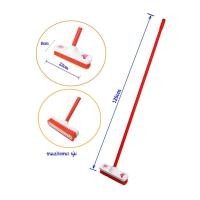 ราคา nclproduct.official แปรงขัดพื้นด้ามยาว หัวแปรงไฟเบอร์ แดง (12346932)