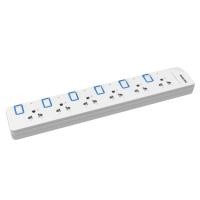 ราคา Philips ปลั๊กไฟ 6 Way 6 Switch 3M.(CHP3467WB/67) 3M. (12360890)