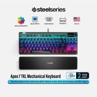 ราคา SteelSeries Apex 7 TKL Mechanical Gaming Keyboard คีย์บอร์ดเกมมิ่ง RGB ตัดปุ่ม Numpad #Qoomart Blue Switch (12382802)