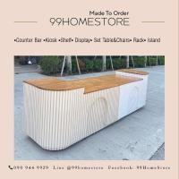 ราคา 99HomeStore เคาน์เตอร์สำเร็จรูป (2ตัวต่อ) ก75*ย150/150*ส80/90 Normal (12431931)