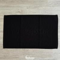 ราคา behome ผ้าขนหนู Hotel Collection สีดำ ด้ายคู่ เกรดA (มีขนาดให้เลือก) เช็ดเท้า 18x28 นิ้ว (12472522)