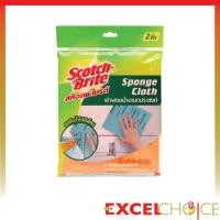 ราคา สก๊อตช์-ไบรต์ ผ้าฟองน้ำอเนกประสงค์ scotch-brite sponge cloth (แพ็ค 2 อัน) sb 3m (12375195)