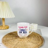 ราคา Dish.is.ceramics lovely cat mug แก้วแมว สุดน่ารัก แก้วกาแฟ เนื้อเซรามิค เข้าเวฟได้ แมวเทา (12375199)