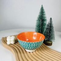 ราคา Dish.is.ceramics Colorful bowl ถ้วย ถ้วยซุป สีสันสดใส ลายญี่ปุ่น ขนาด4.5นิ้ว ชามสีฟ้าเขียว4.6*2.5 (12375434)