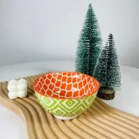 ราคา Dish.is.ceramics Colorful bowl ถ้วย ถ้วยซุป สีสันสดใส ลายญี่ปุ่น ขนาด4.5นิ้ว ชามเขียวอ่อน4.6*2.5 (12375438)