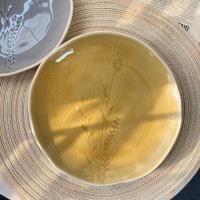 ราคา Dish.is.ceramics Chinese set จานเคลือบแก้วหลากสี จานแก้ว จานเซรามิค มีให้เลือก 3สี จาน7.5นิ้ว เหลือง (12375655)