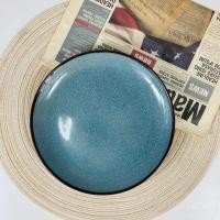 ราคา Dish.is.ceramics จาน ชาม เซรามิค สไตล์ญี่ปุ่น สีน้ำเงิน จาน 8นิ้ว (12375660)