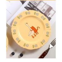 ราคา Dish.is.ceramics ชุดเข้าเซท จาน ชาม เซรามิค me&you (best friend forever) ลายการ์ตูนเพื่อนรักน้องห่าน&น้องเสือ จานตื้น (12375701)