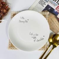 ราคา Dish.is.ceramics Alphabet collection จานมินิมอล จานตัวอักษร สีดำภาษาฝรั่งเศส สไตล์คาเฟ่ ขนาด8นิ้ว littleshiningstar (12375774)