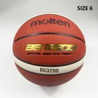 ราคา Thaibasshop บาสเกตบอล ลูกบาส Molten รุ่น BG3200 ลูกบาสหนัง PU เบอร์ 6/เบอร์ 7 indoor/outdoor ทนปูน size6 (12407023)
