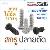 ราคา เกลียวปล่อย ปลายตัด หัวไม่แหลม งานไม้บาง 100ตัว สกรูงานไม้ สกรูตัวสั้น สกรูไม้อัด หัวจม หัวกลม น็อตงานไม้ น๊อตไม้ หัวกลม M4x10 ขาว trm (12413193)