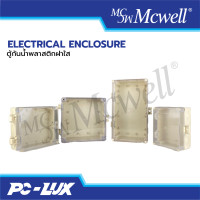 ราคา Mcwell Electric ตู้พลาสติกกันน้ำ กันฝน ฝาใส รุ่น MCWELL-CLEAR-L 8x8x4 (12413276)