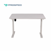 ราคา PROSPEC โต๊ะทำงานปรับระดับไฟฟ้า หน้าโต๊ะไม้จริง ขาโต๊ะ Premium Single Motore 2 Stage ขนาด 120x70cm. ขาว/White (12417266)