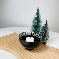ราคา Dish.is.ceramics Colorful bowl ถ้วย ถ้วยซุป สีสันสดใส ลายญี่ปุ่น ขนาด4.5นิ้ว ชามสีดำลายขาว4.6*2.5 (12375440)