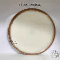 ราคา Dish.is.ceramics ชุดเซทจานชาม จาน ชาม แก้ว เนื้อเซรามิค สีขาว(โฮโลแกรม) จาน10.25นิ้ว (12375625)