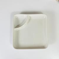 ราคา Dish.is.ceramics จานตราไก่ ออเดิร์ฟ มีช่องใส่น้ำจิ้ม ใส่ของทอด ใส่เทมปุระ ขนาด 7นิ้ว มีให้เลือก5สี ขาว (12375662)