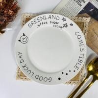 ราคา Dish.is.ceramics Alphabet collection จานมินิมอล จานตัวอักษร สีดำภาษาฝรั่งเศส สไตล์คาเฟ่ ขนาด8นิ้ว greenland (12375779)
