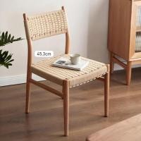 ราคา haru home เก้าอี้ไม้โอ๊ค ถักเชือก ch010 (12376368)