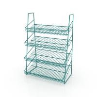 ราคา Kefva ชั้นตะแกรงวางสินค้า 3-4 ชั้น ชั้นวางบนเคาน์เตอร์ แบบขั้นบันได กว้าง 35-50 cm ชั้นวางน้ำหอม วางขนม ครีมซอง 17x50x38 (3 ชั้น) สีเขียว (12385125)