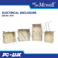 ราคา Mcwell Electric ตู้พลาสติกกันน้ำ กันฝน ฝาใส มีหลังคา รุ่น MCWELL-CLEAR-R 6x8x4 (12413281)