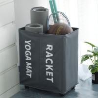 ราคา The Simple Home ตะกร้าผ้า พับได้ มีขาตั้งเหล็ก มีล้อ ใส่เสื้อผ้า ของอเนกประสงค์ Lใหญ่ เทา2ช่อง (12419053)