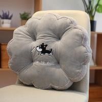 ราคา The Simple Home จากไทย เบาะรองนั่ง เบาะพิงหลัง หนานุ่ม นั่งสบาย ชิบะกลมเทา (12419072)