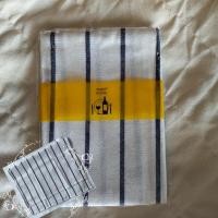 ราคา The Simple Home ผ้าเช็ดจาน ผ้าเช็ดแก้ว ผ้าเช็ดอเนกประสงค์ Glass-cloth Napkin Tea-towel ลายตาราง 96D 40x60cm เส้นเล็ก (12417110)