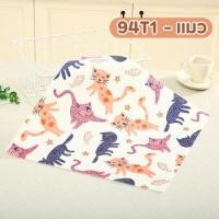 ราคา The Simple Home ผ้าเช็ดจาน ผ้าเช็ดแก้ว ผ้าเช็ดอเนกประสงค์ Glass-cloth Napkin Tea-towel ลายตาราง 94T1 แมว (12417103)