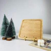 ราคา Dish.is.ceramics ถาดไม้สีอ่อน ถาดไม้ คาเฟ่ เพิ่มความหรู จานลายไม้ คลาสสิค ถ้าไม้สี่เหลี่ยม 8*8 (12383037)