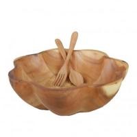 ราคา alisa furniture ชามผสมไม้จามจุรี ทรงดอกไม้ รหัส12216 (12383474)