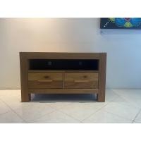 ราคา the cabinet ตู้วางทีวี สีไม้โอ๊ค วัสดุ ไม้ปิดผิว ผสม ไม้โอ๊ค รางลิ้นชัก blum (lyon oak) (12389352)