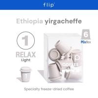 ราคา Flip Official Store No.1 Relax กาแฟสำเร็จรูป พร้อมชง Specialty Instant Coffee Cold Brew กาแฟพิเศษ Ethiopia yirgacheffe Flip6 (12436228)