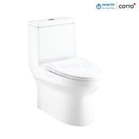ราคา นพดลพาณิช [ส่งฟรี] COTTO สุขภัณฑ์ชิ้นเดียว รุ่น C-11000 เวิร์ธ ขนาด 3/4.8 ลิตร ท่อลงพื้น สีขาว | สุขภัณฑ์ ชักโครก ชักโค C-11000 เวิร์ธ (12435031)