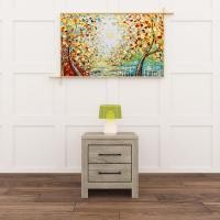 ราคา Tomato Home ตู้ข้างเตียง Oslo 2drw bedside table กว้าง45ซม | Nightstand โต๊ะข้างเตียง ดีไซน์ดูดีสวยหรูเกินราคา กะทัดรัด OS2drw-01-มือจับดำ (12435602)