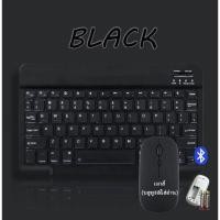 ราคา Smart Home เมาส์ไร้สาย คีย์บอร์ด bluetooth เมาส์ USB เมาส์ ถ่าน มีภาษาไทย สำหรับโน๊ตบุค และแท็บเล็ท mouse keybord M+K สีดำ (ถ่าน) (12430149)