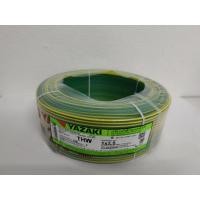 ราคา ช่างไทย สายไฟ THW YAZAKI 1x2.5 Sq.mm. เขียว/เหลือง (12442009)