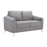 ราคา INDEX LIVING MALL โซฟาผ้า 2 ที่นั่ง รุ่นการ์เน็ต สีเทา (12453378)