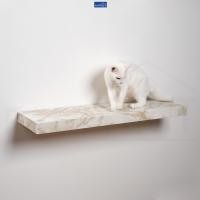 ราคา FASTTECT บันไดแมว ติดผนัง มินิมอล 24x90 ซม. หินอ่อนครีม (12429029)