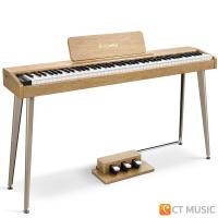 ราคา Donner DDP-60 Upright Digital Piano เปียโนไฟฟ้า พร้อมเก้าอี้ DDP60 DDP 60 Electric Piano Natural (Piano Only) (12424628)